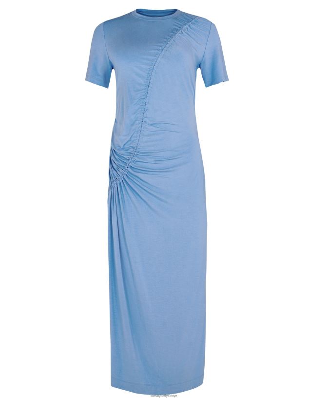 yarış mavisi Sweaty Betty kadınlar ambiyans midi elbise 0Z88N81067