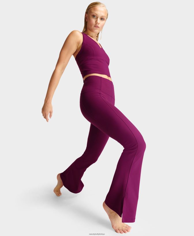 amarant pembesi Sweaty Betty kadınlar süper yumuşak parlama yoga pantolonu 0Z88N8555